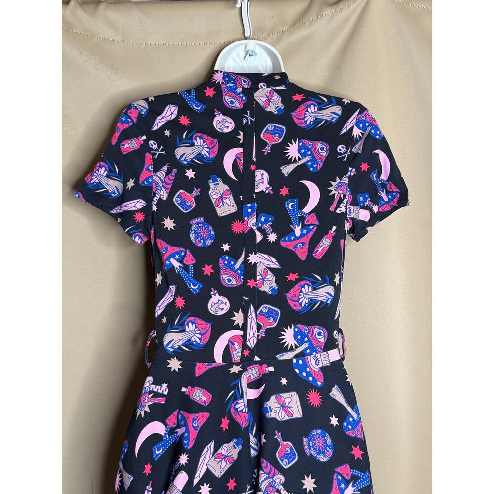 Unique Vintage Miss Lulo Soysilk Rose Potions Dress XS NWT - Picture 12 of 13